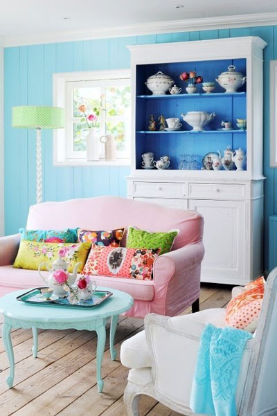 colorful living room