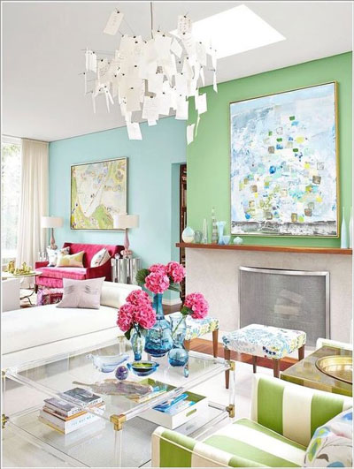 multicolor living room