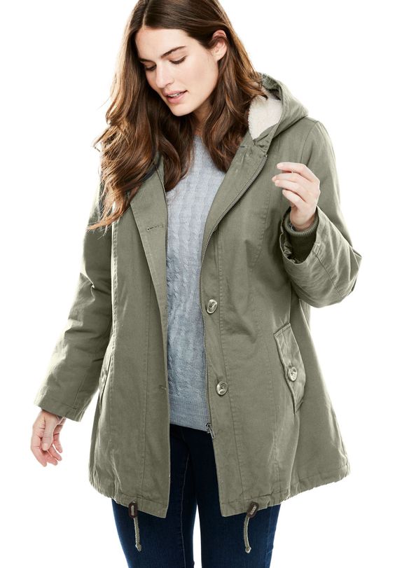 hooded parka jacket 