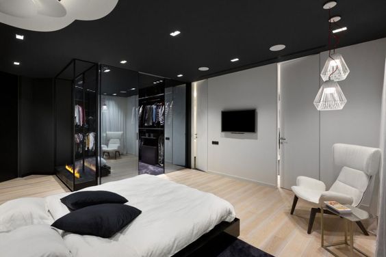 modern man bedroom
