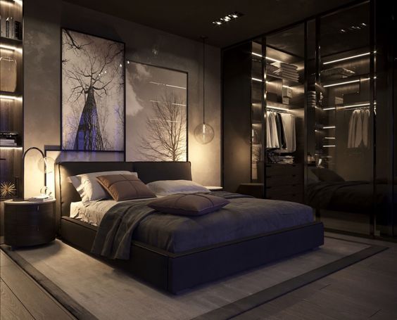 modern man bedroom